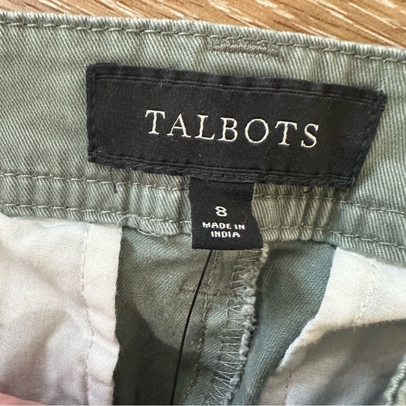 Talbots Women’s Green Straight Zippered Hem Leg Chino Pants Size 8 NWT - Picture 6 of 10